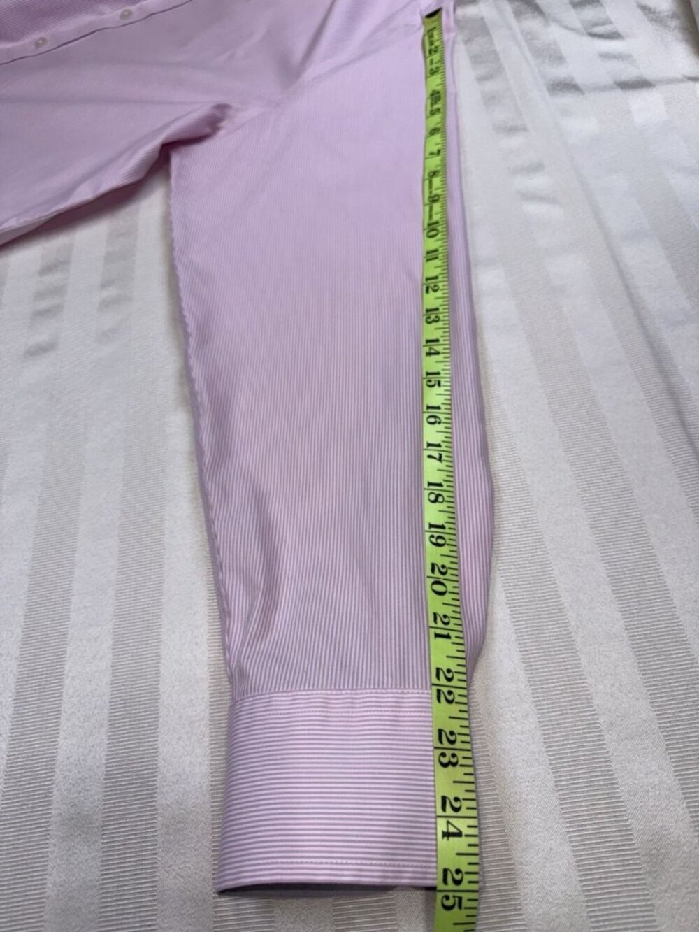 Untuckit Shirt Mens Size XL Pink Striped Flip-Cuff Douro Button Up Wrinkle Free - Picture 7 of 13